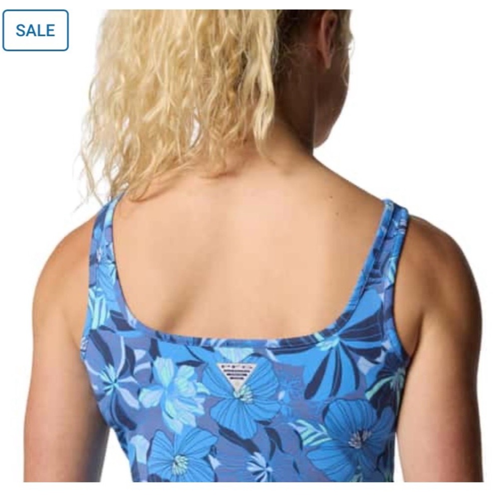 Columbia Blue Floral Tank Mini Dress - Picture 5 of 14